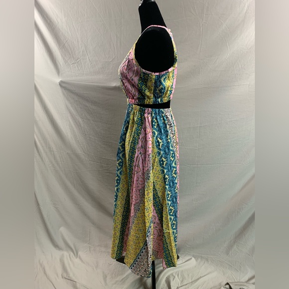 Boho Tribal Print Halter Cut Out Dress - Picture 8 of 10